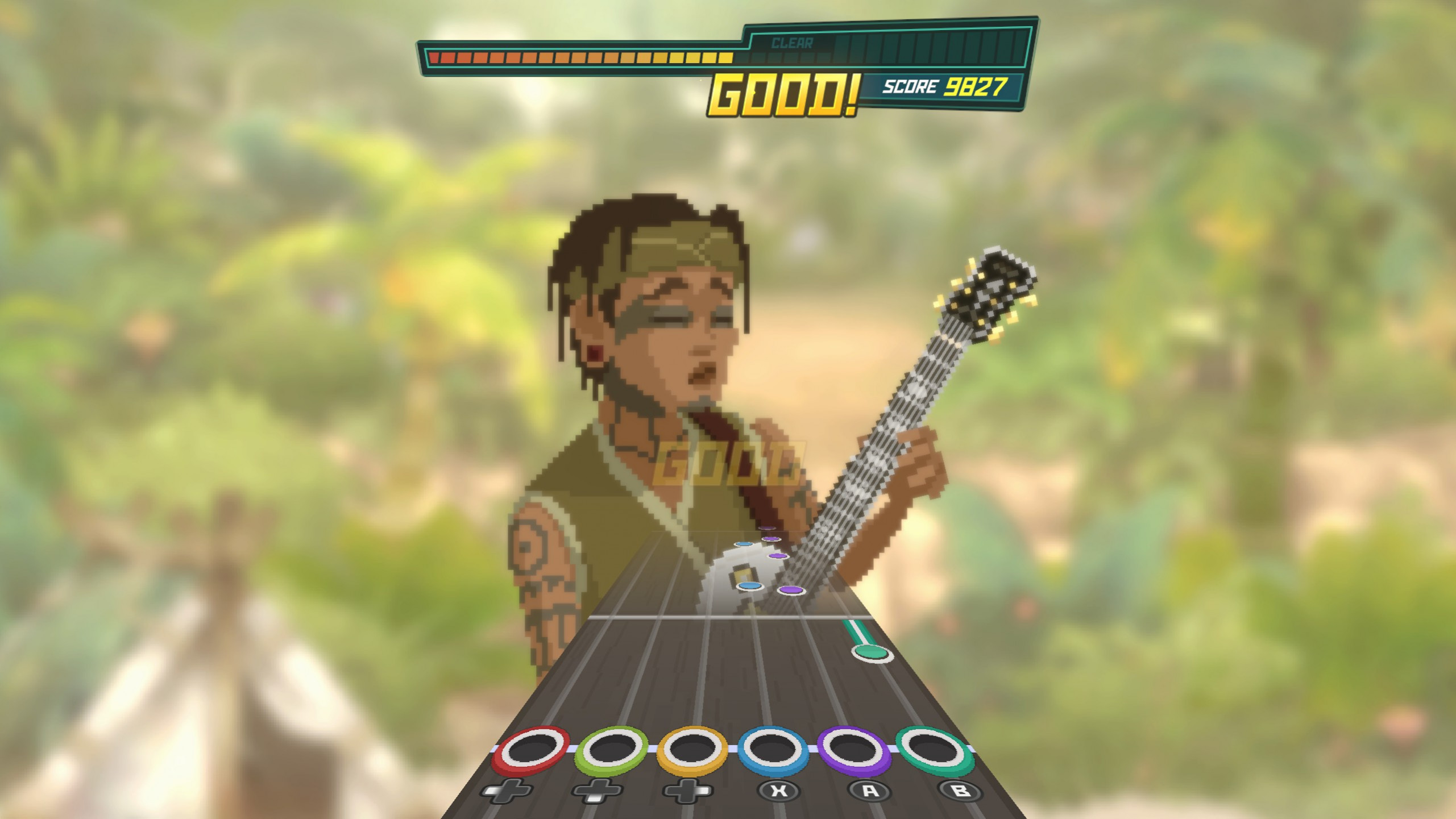 Гитарная мини-игра в духе Rock Band