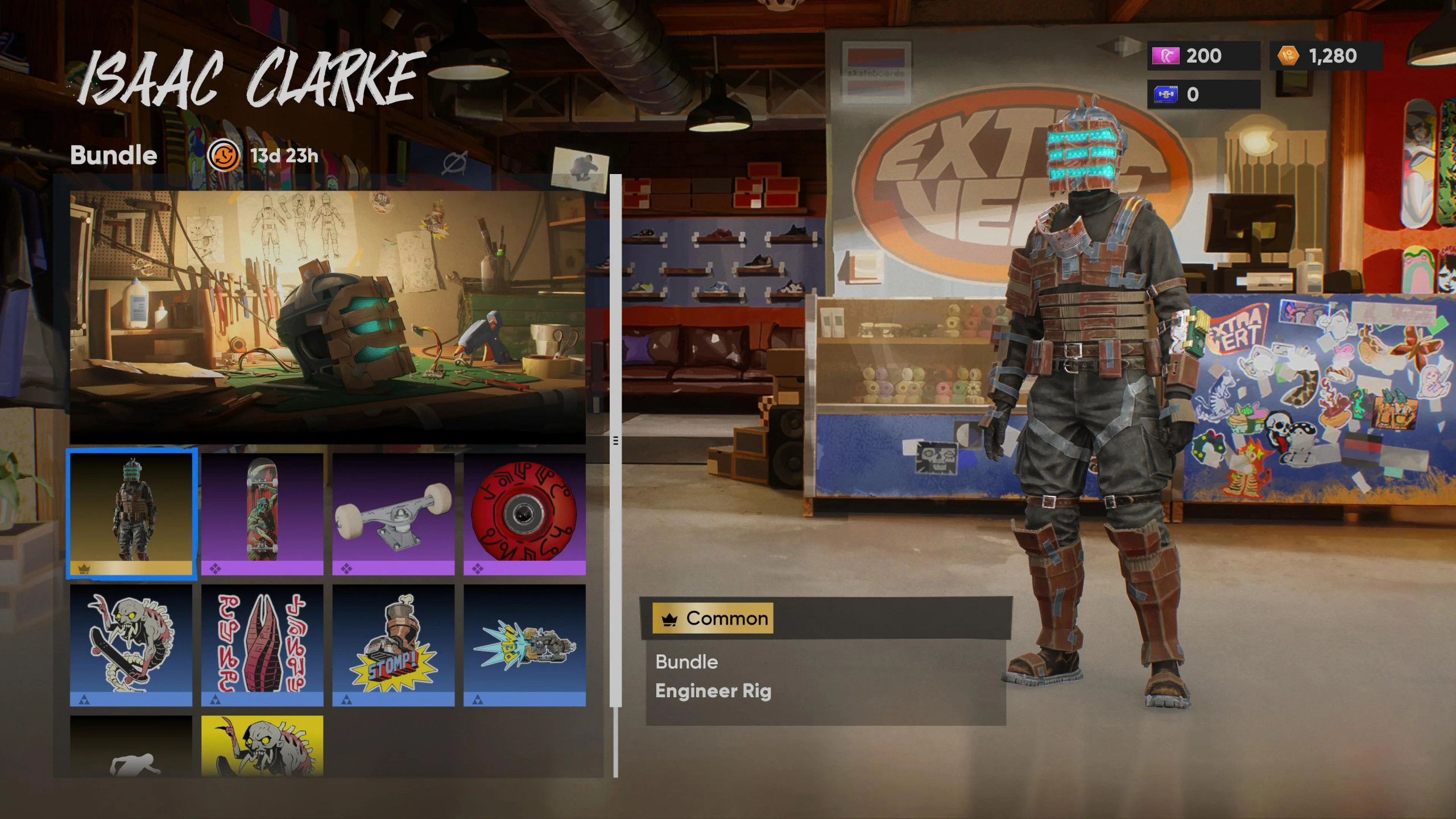 Айзек Кларк из Dead Space в Skate.