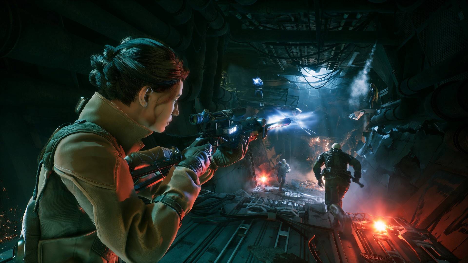 стрельба из винтовки в Dune: Awakening.