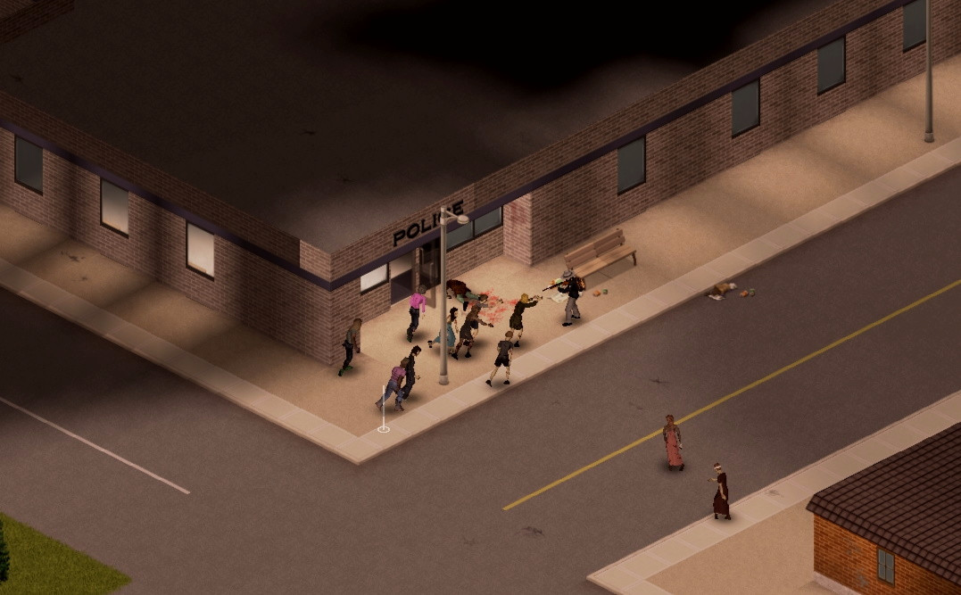полицейский участок в Project Zomboid