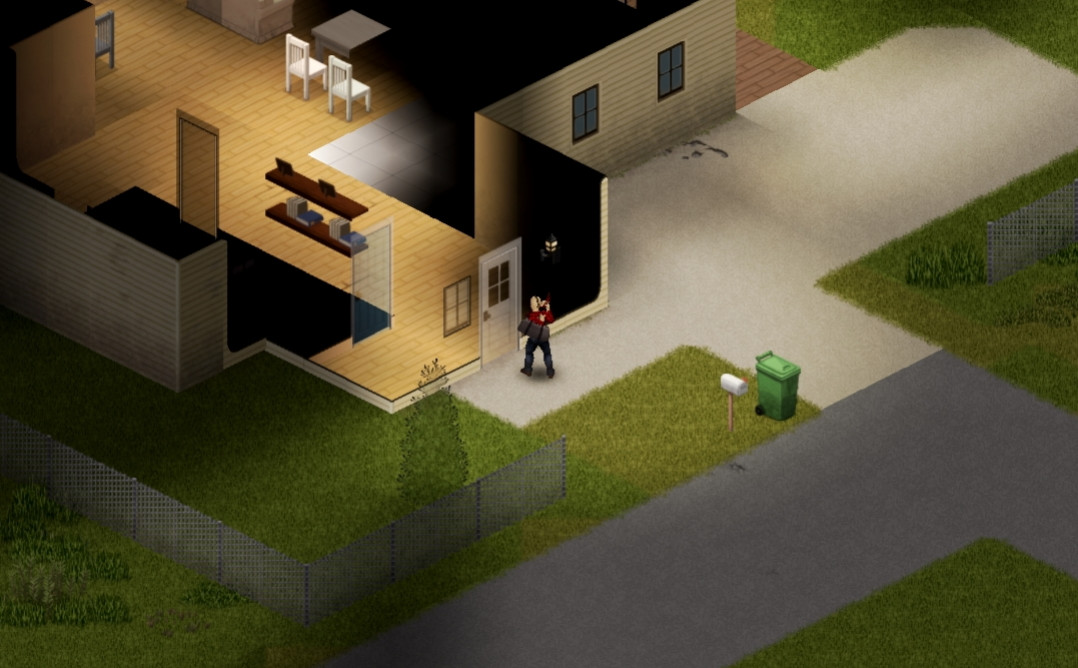 атака двери в Project Zomboid