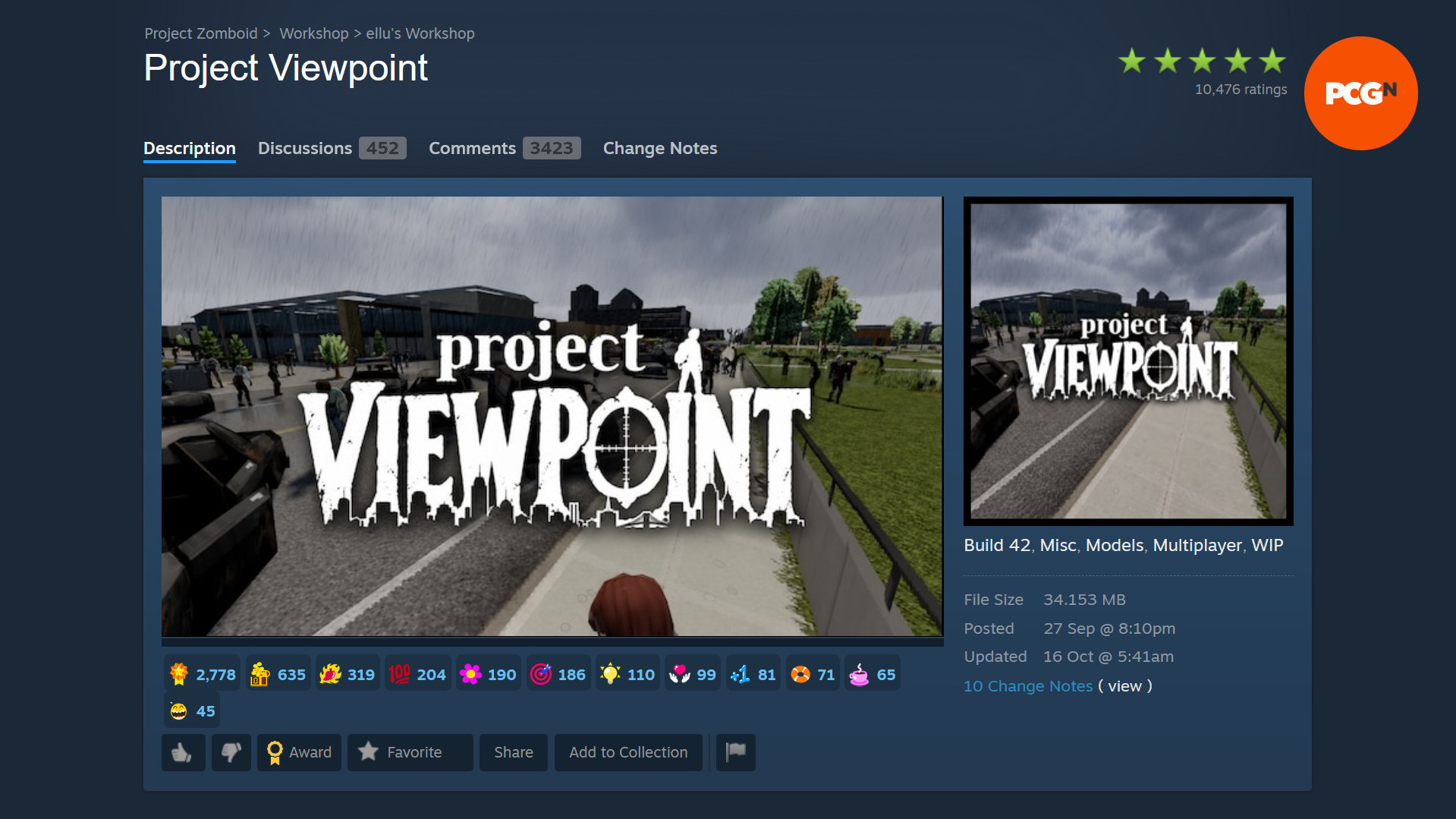 3D-моды для Project Zomboid и вид от первого лица – Project Viewpoint через Мастерскую Steam.