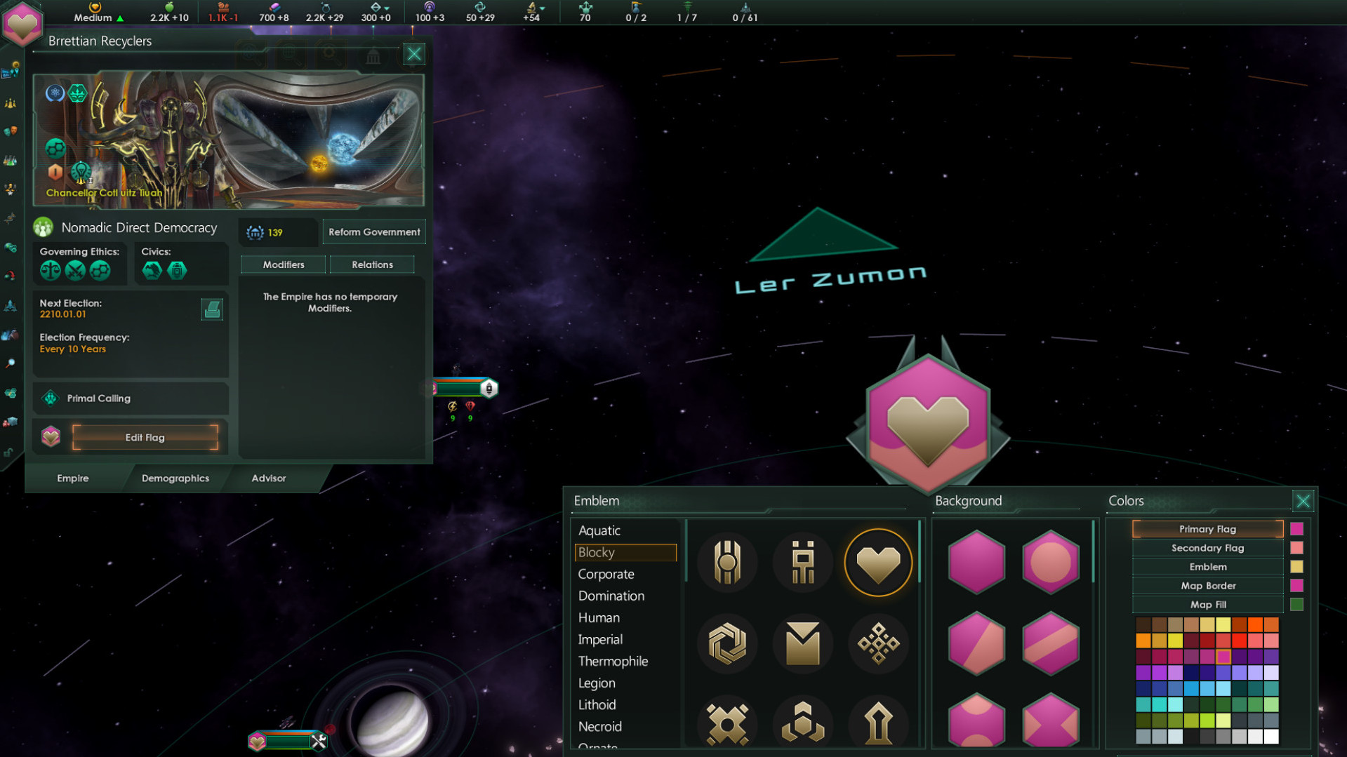 Stellaris Summer Experiments 2026 – обновлённый редактор флагов прямо в игре.