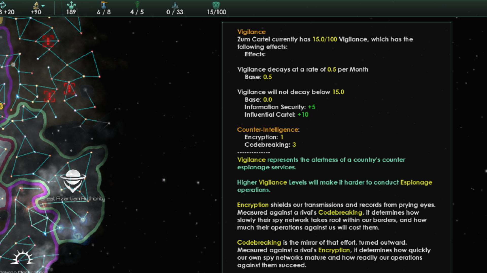Stellaris Summer Experiments 2026 – новый параметр бдительность для шпионажа.