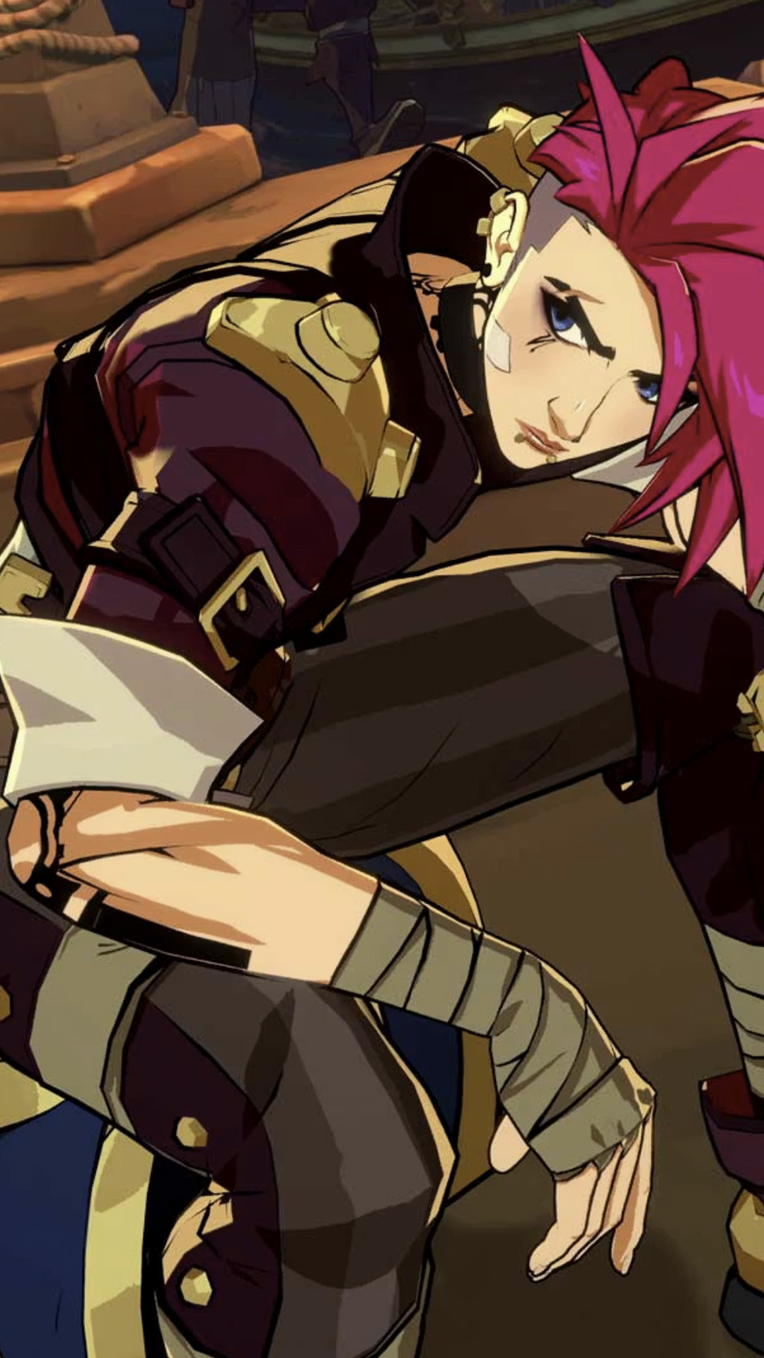 Чемпион Vi из League of Legends в том виде, как она выглядит в файтинге 2XKO