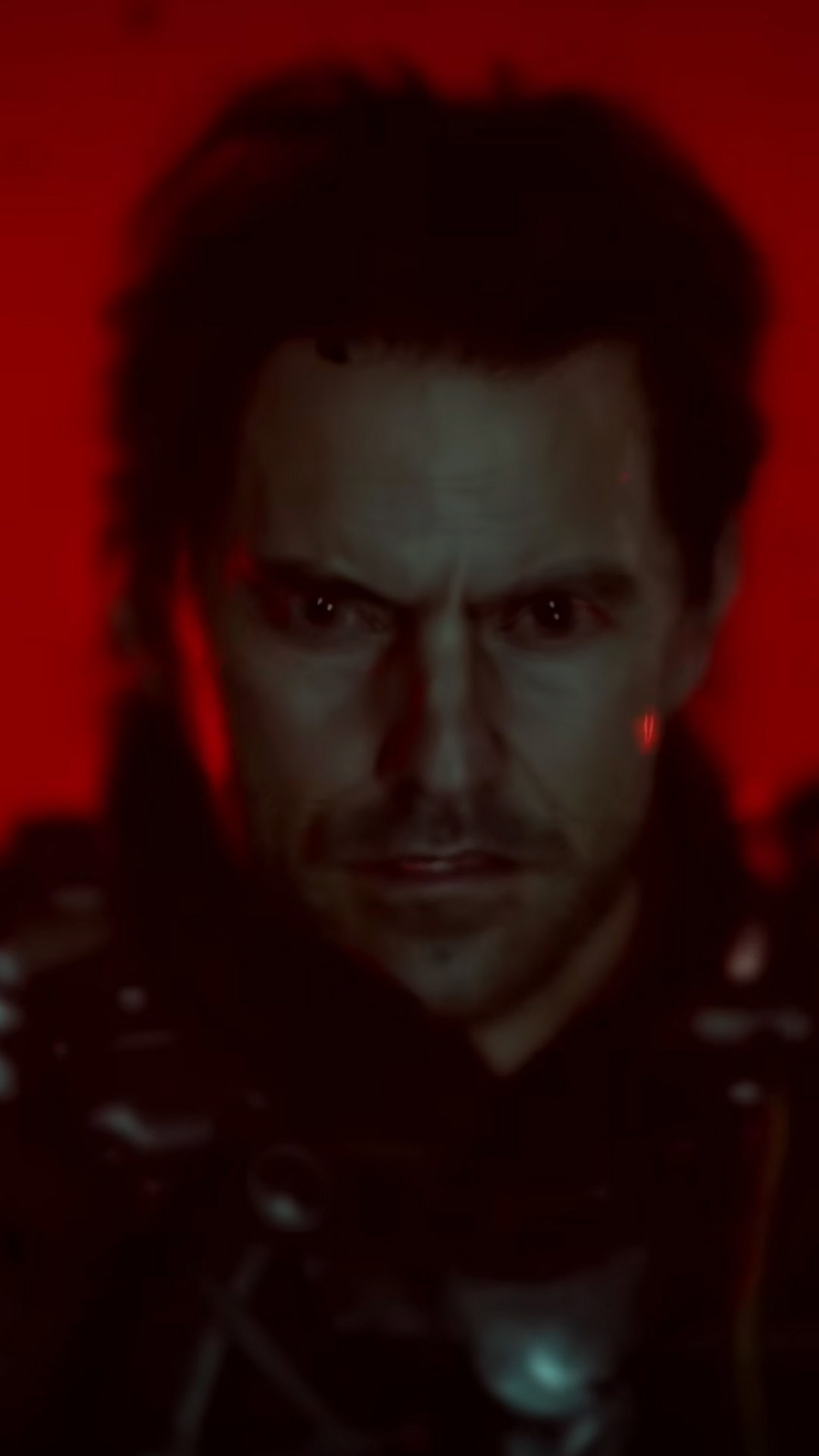 Персонаж Call of Duty: Black Ops 7 на красном фоне