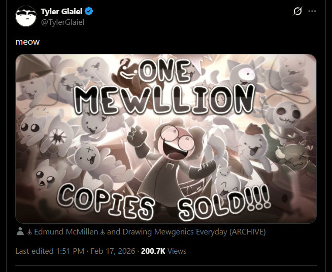 мяу — продан один миллион копий!!!