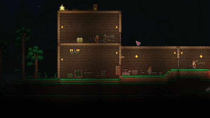 Как сделать кровать в Terraria