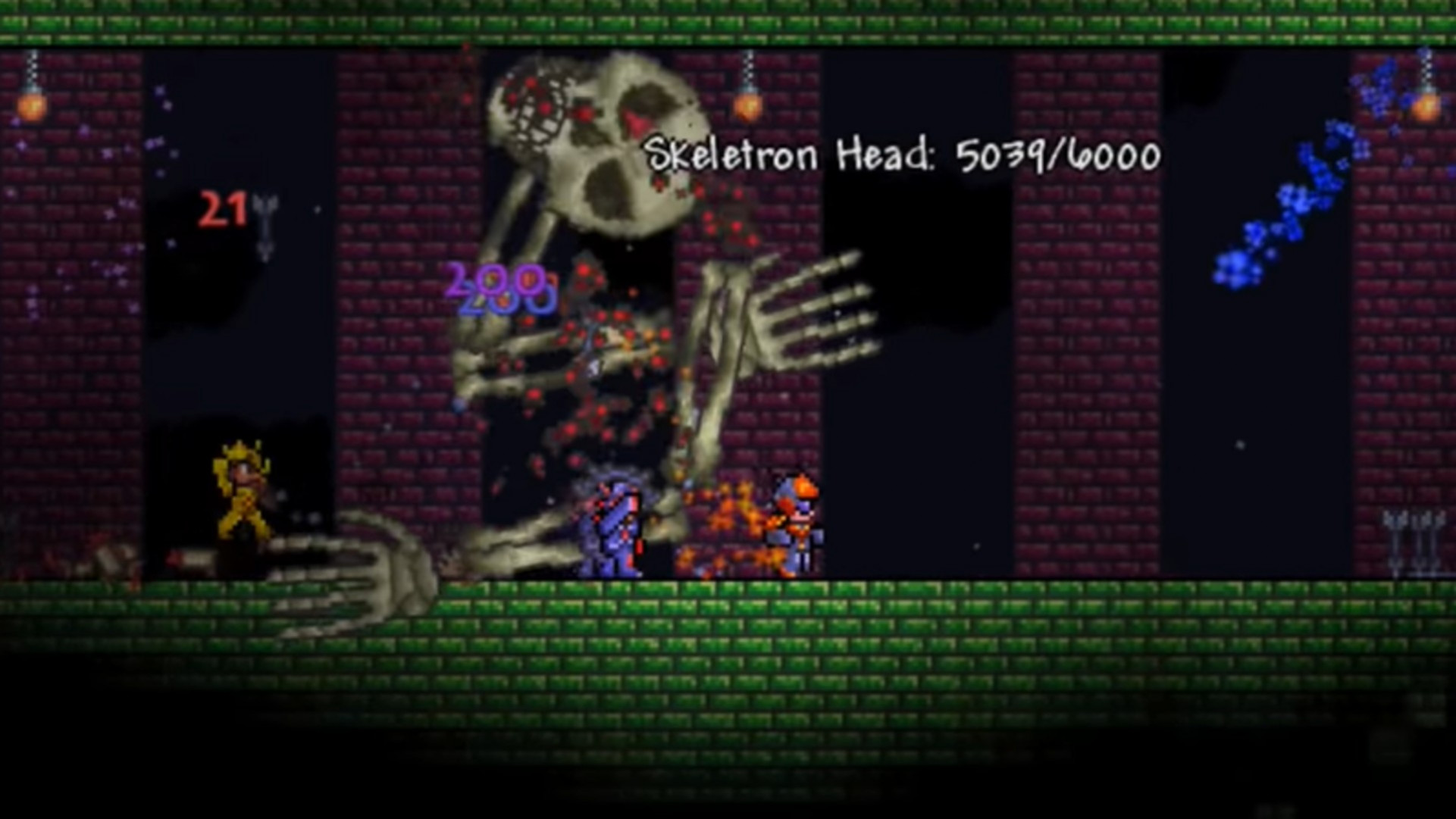 броня Terraria со скелетом