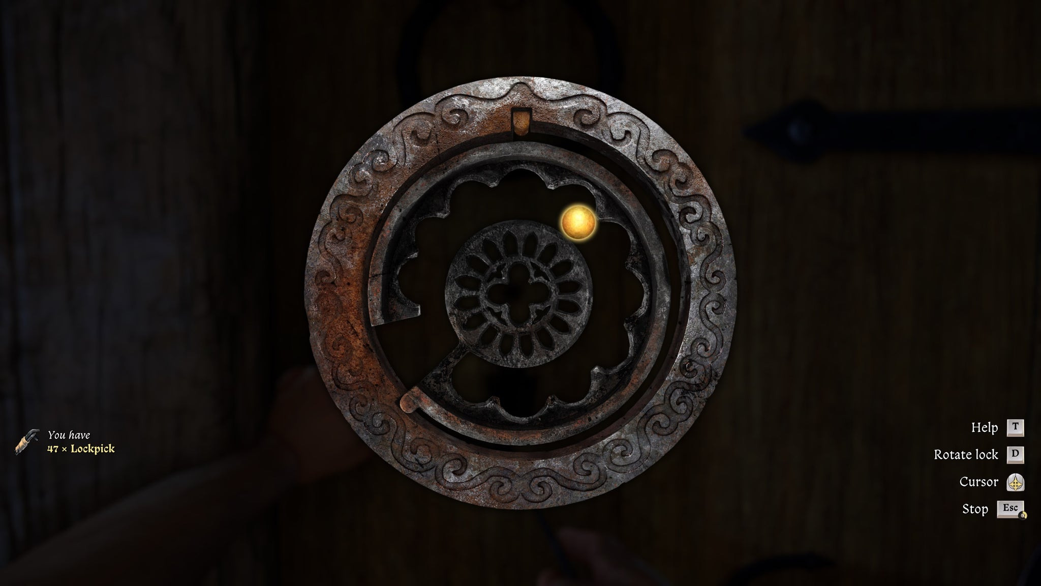Мини-игра со взломом замков в Kingdom Come: Deliverance 2.