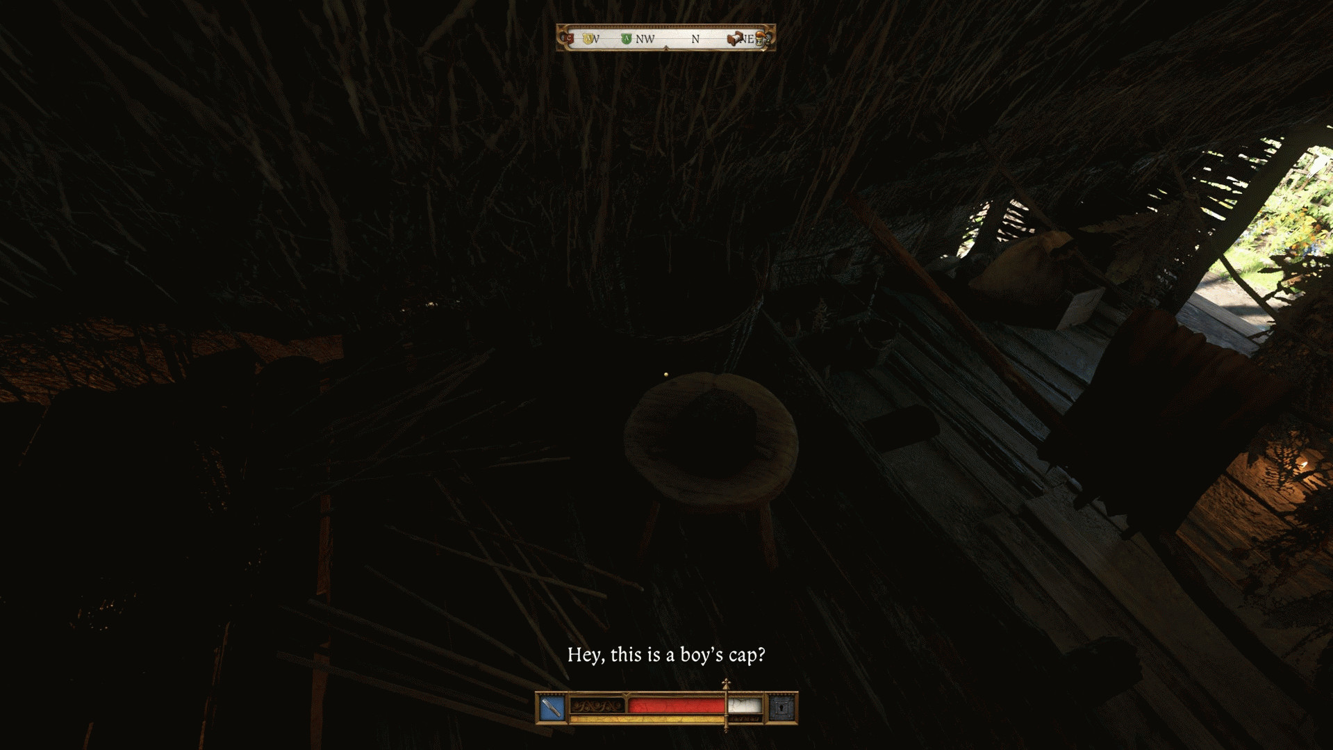 Индржих осматривает комнату Павлены во время квеста «Дурная кровь» в Kingdom Come Deliverance 2.