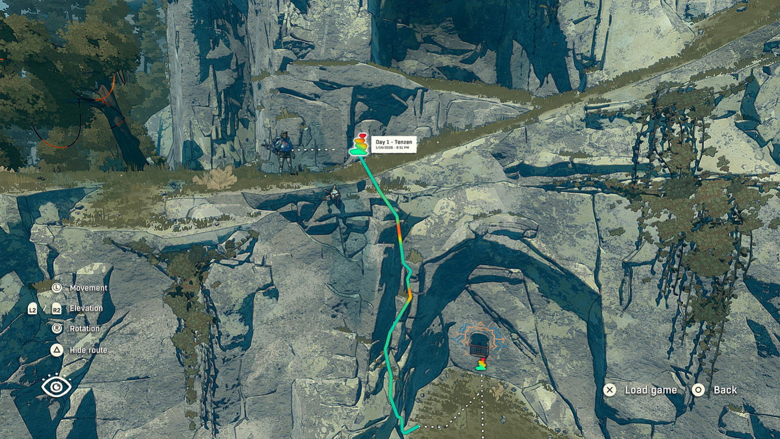 Маршрут восхождения в Cairn