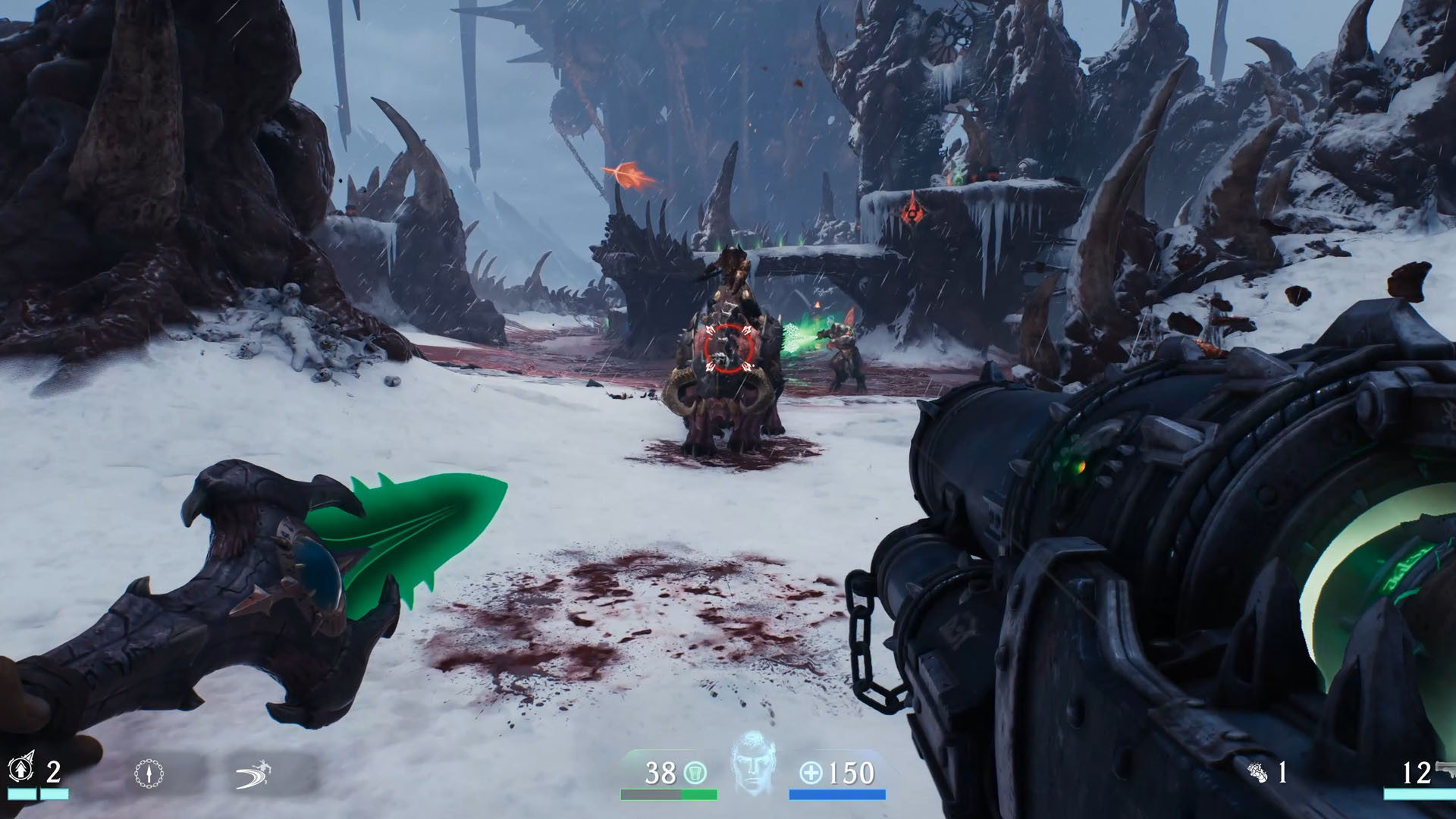 дополнение DOOM: The Dark Ages с экипированным цепным копьём
