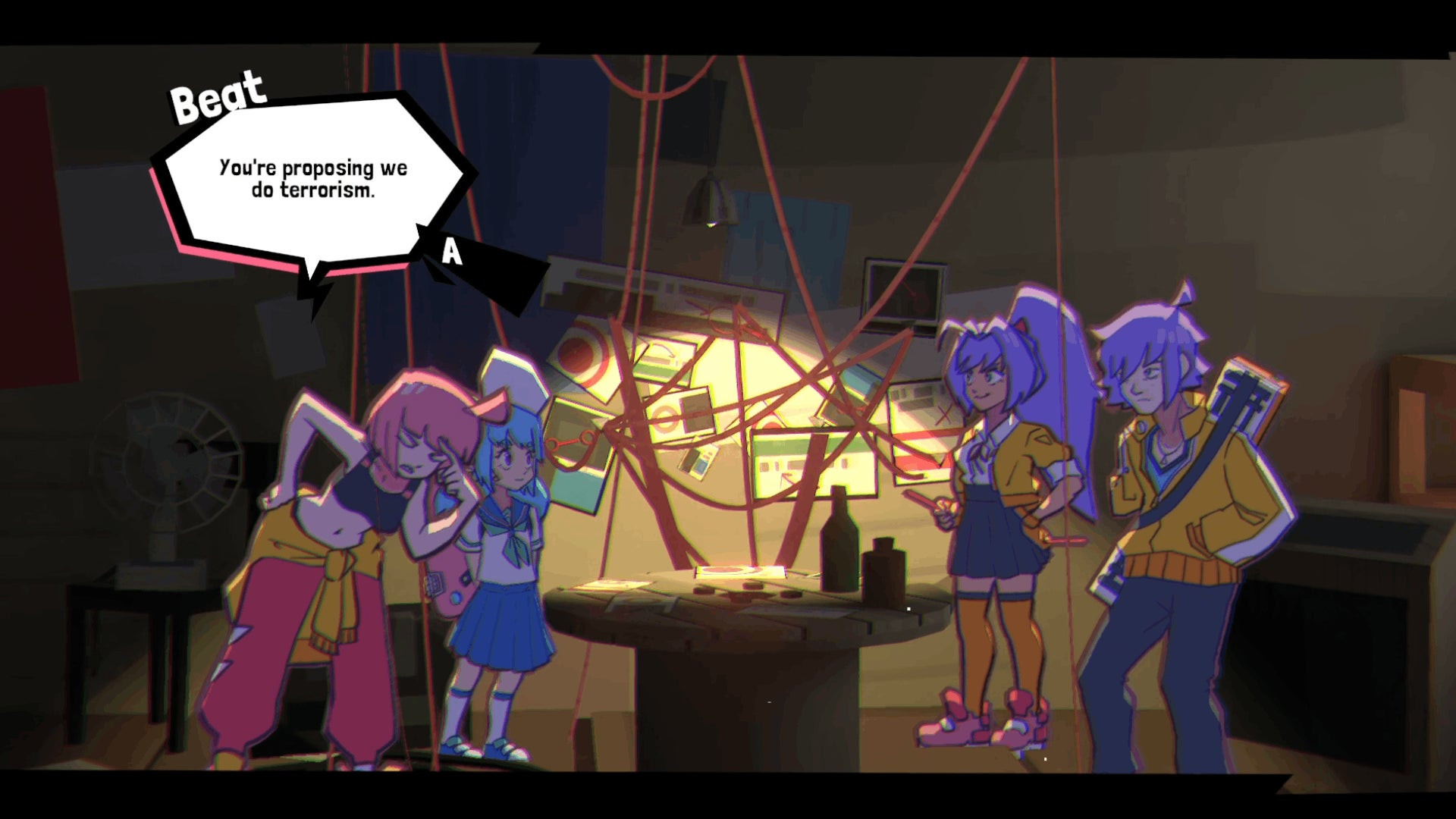 Unbeatable (группа) проводит секретное планёрочное собрание в Unbeatable (игре).