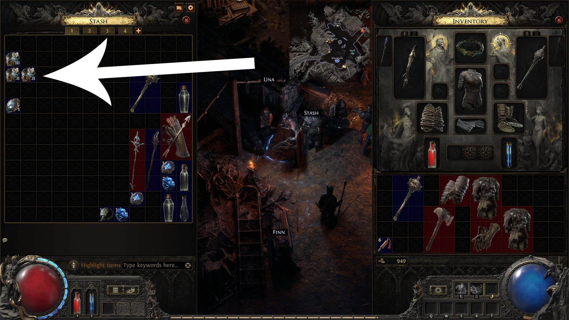 Неогранённые камни умений в Path of Exile 2.