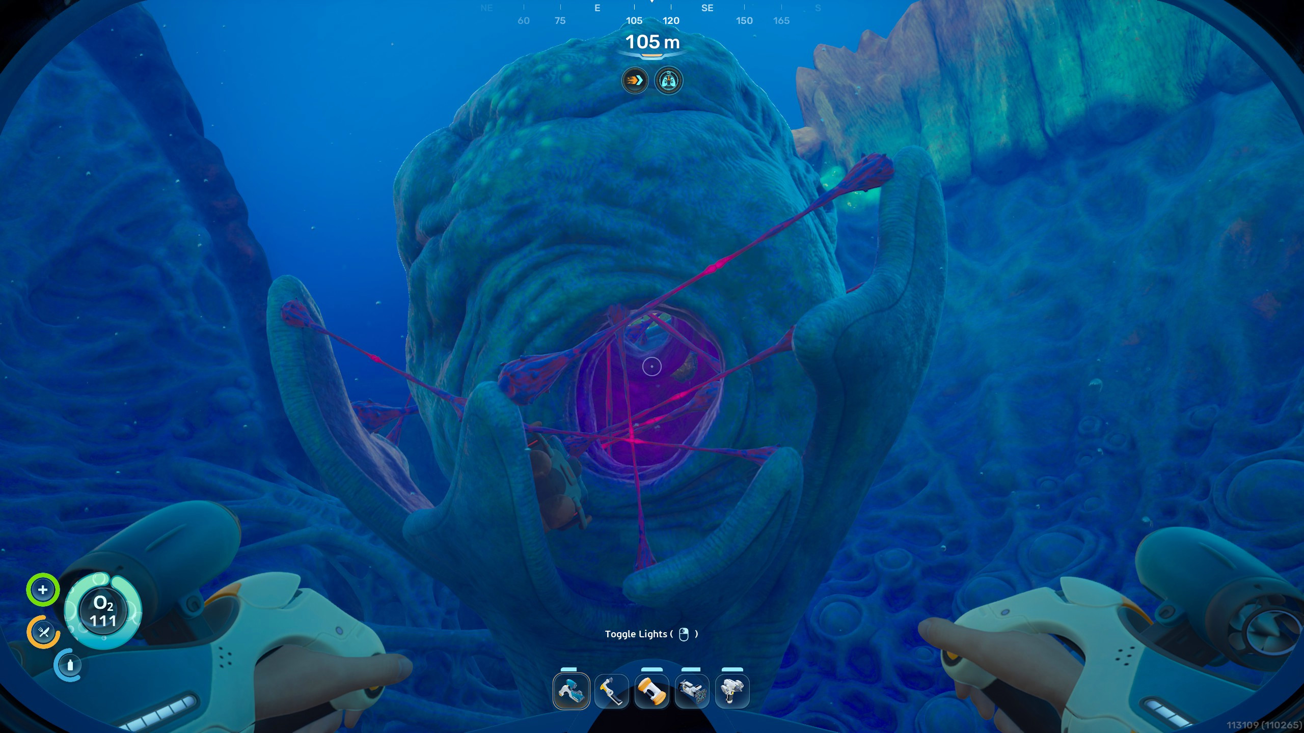 Subnautica 2 литий – миндалина в «Великой челюсти»