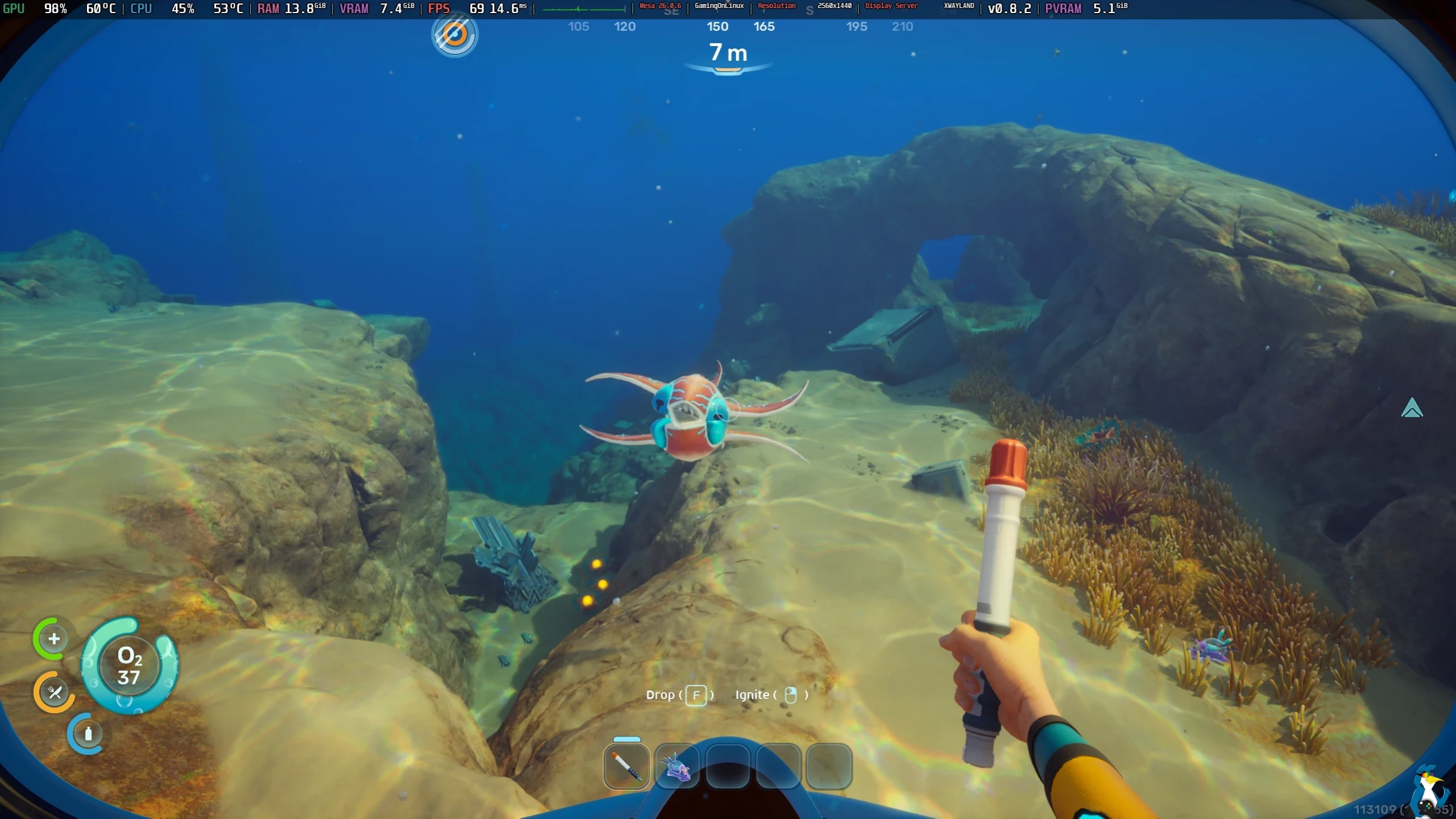Скриншот Subnautica 2 на Desktop Linux