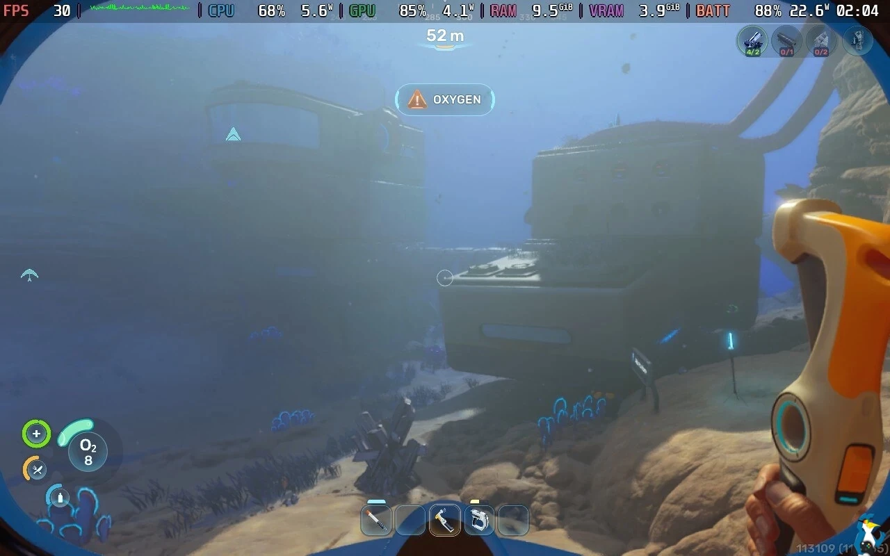 Ещё один скриншот Subnautica 2 на Steam Deck OLED