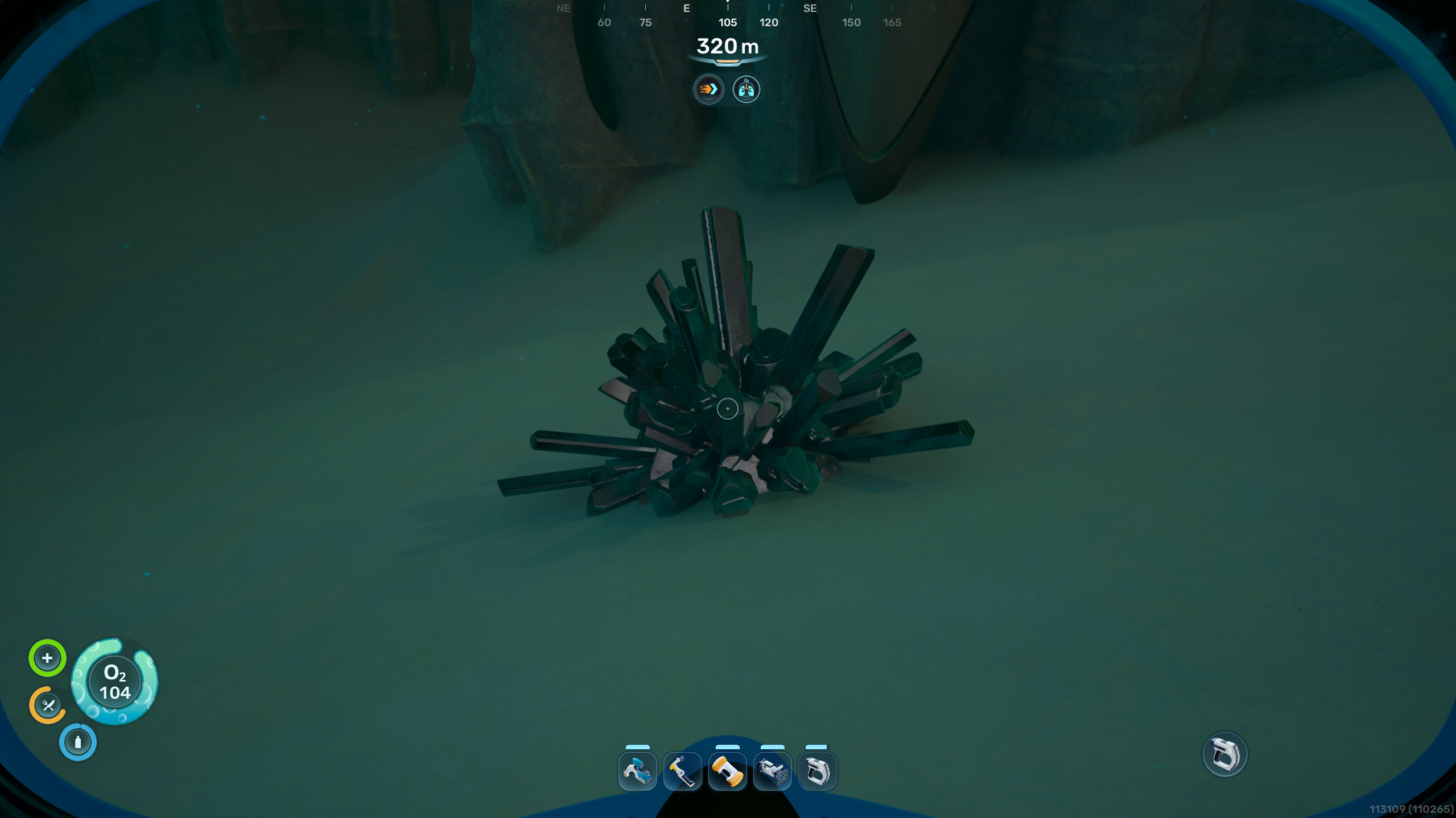 Атакамит в Subnautica 2 на песке