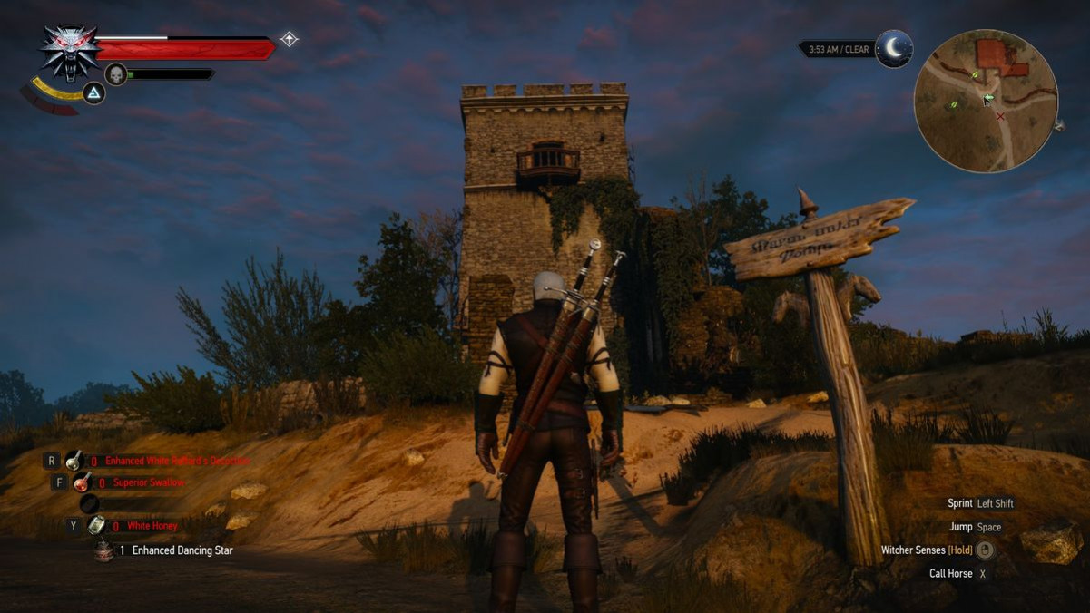 стальной меч Школы Кота в The Witcher 3