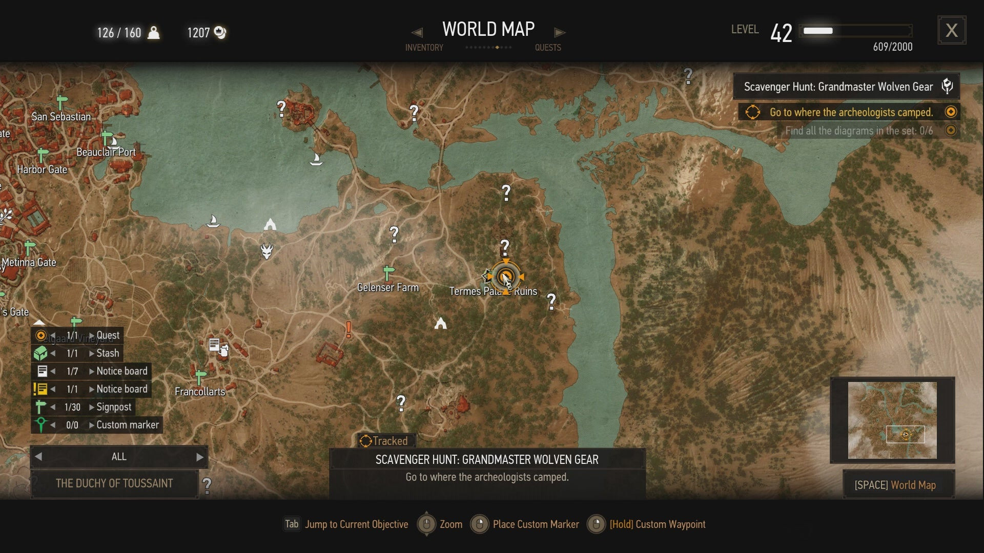 Руины дворца Термес в The Witcher 3