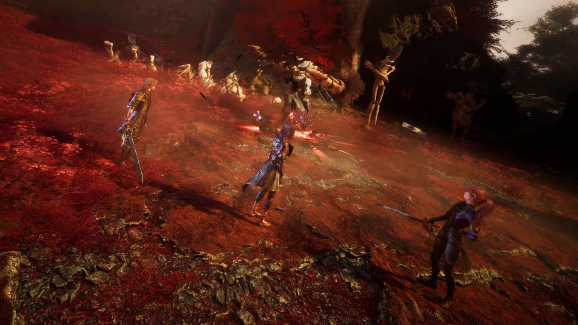 Clair Obscur Expedition 33 забег без уклонений - Команда побеждает босса.