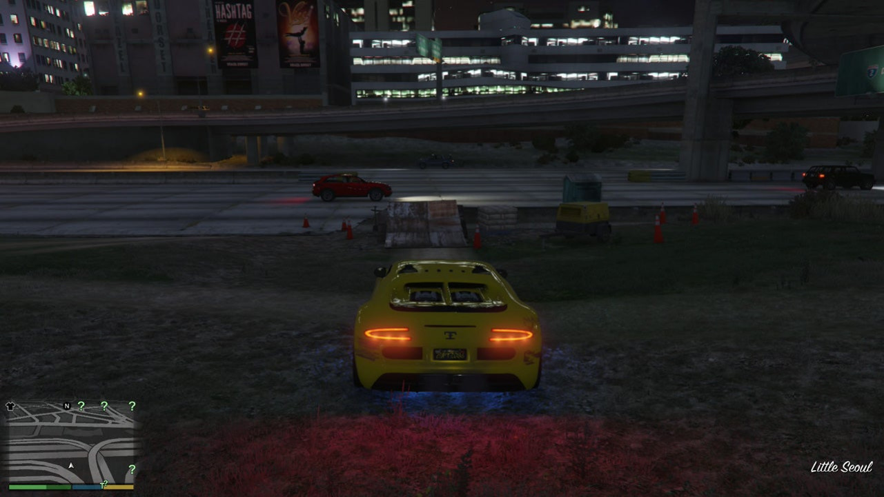 Сорок шестой каскадёрский прыжок через автостраду в GTA 5