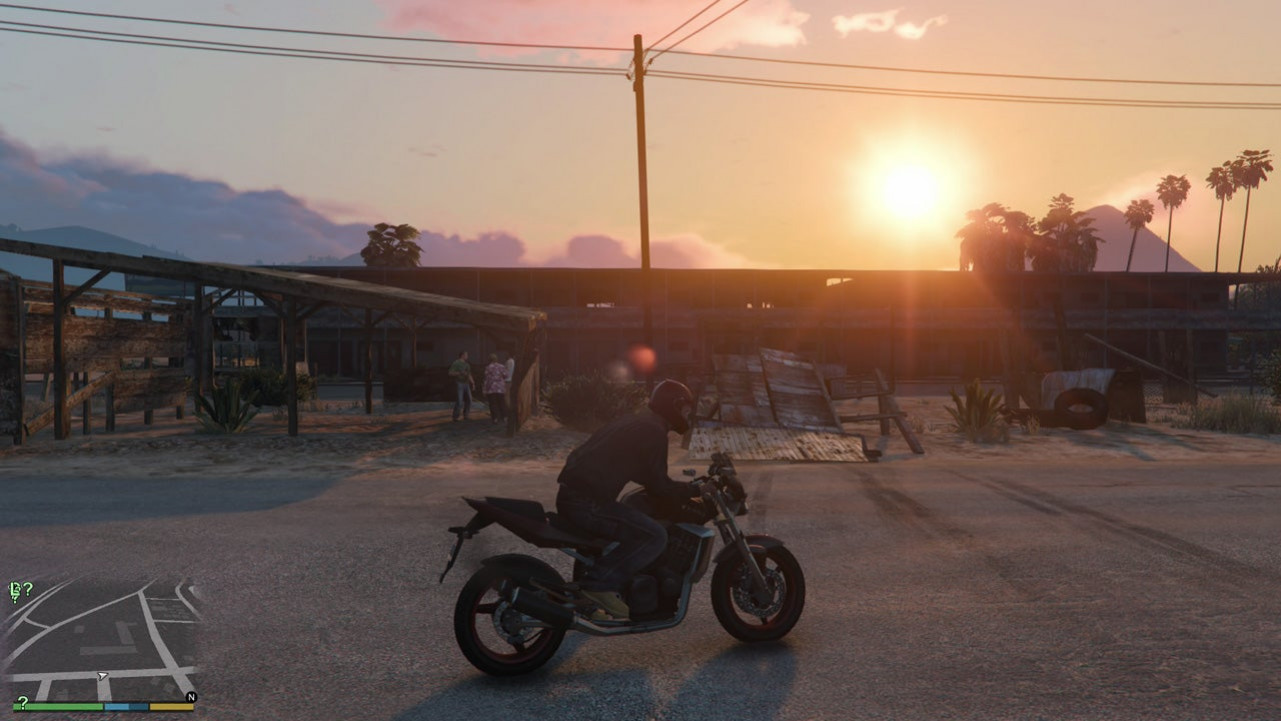 Двадцать третий каскадёрский прыжок у мотеля Сэнди-Шорс в GTA 5