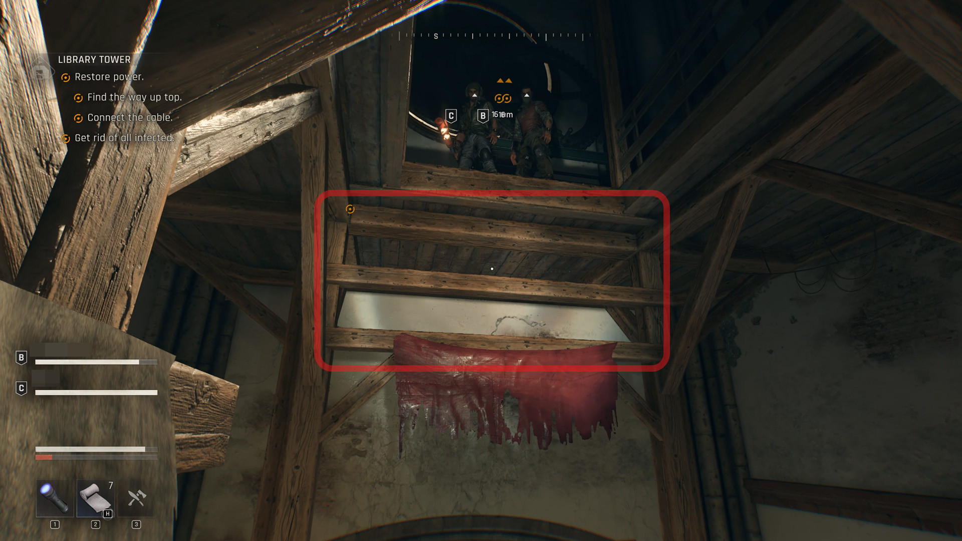 Dying Light: The Beast — Библиотечная башня