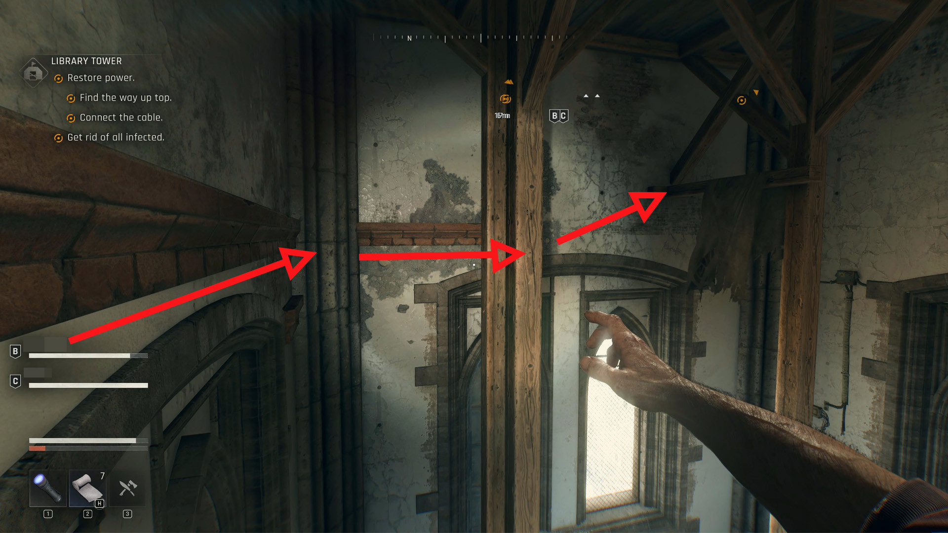 Dying Light: The Beast — Библиотечная башня