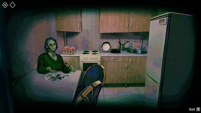 Гость на кухне в No, I'm Not a Human.