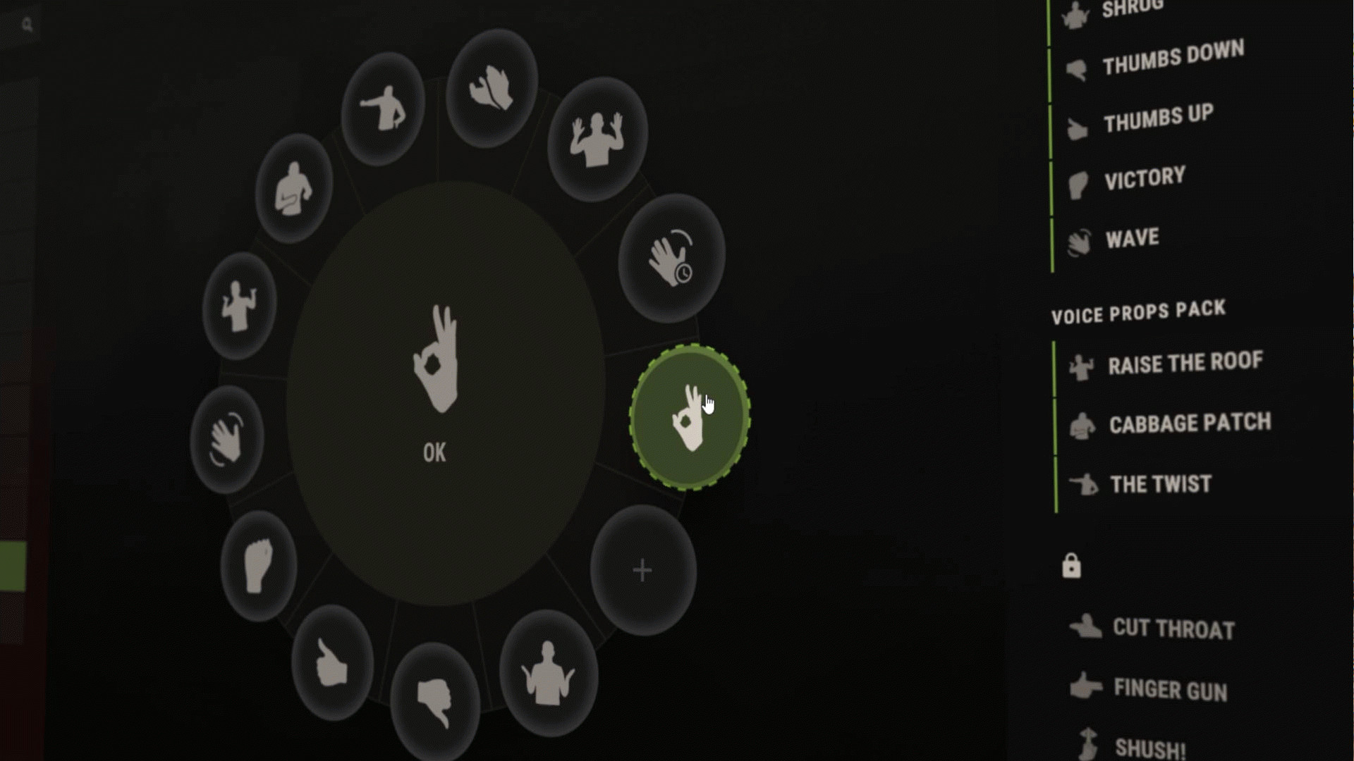 Rust August update - Новое колесо жестов.