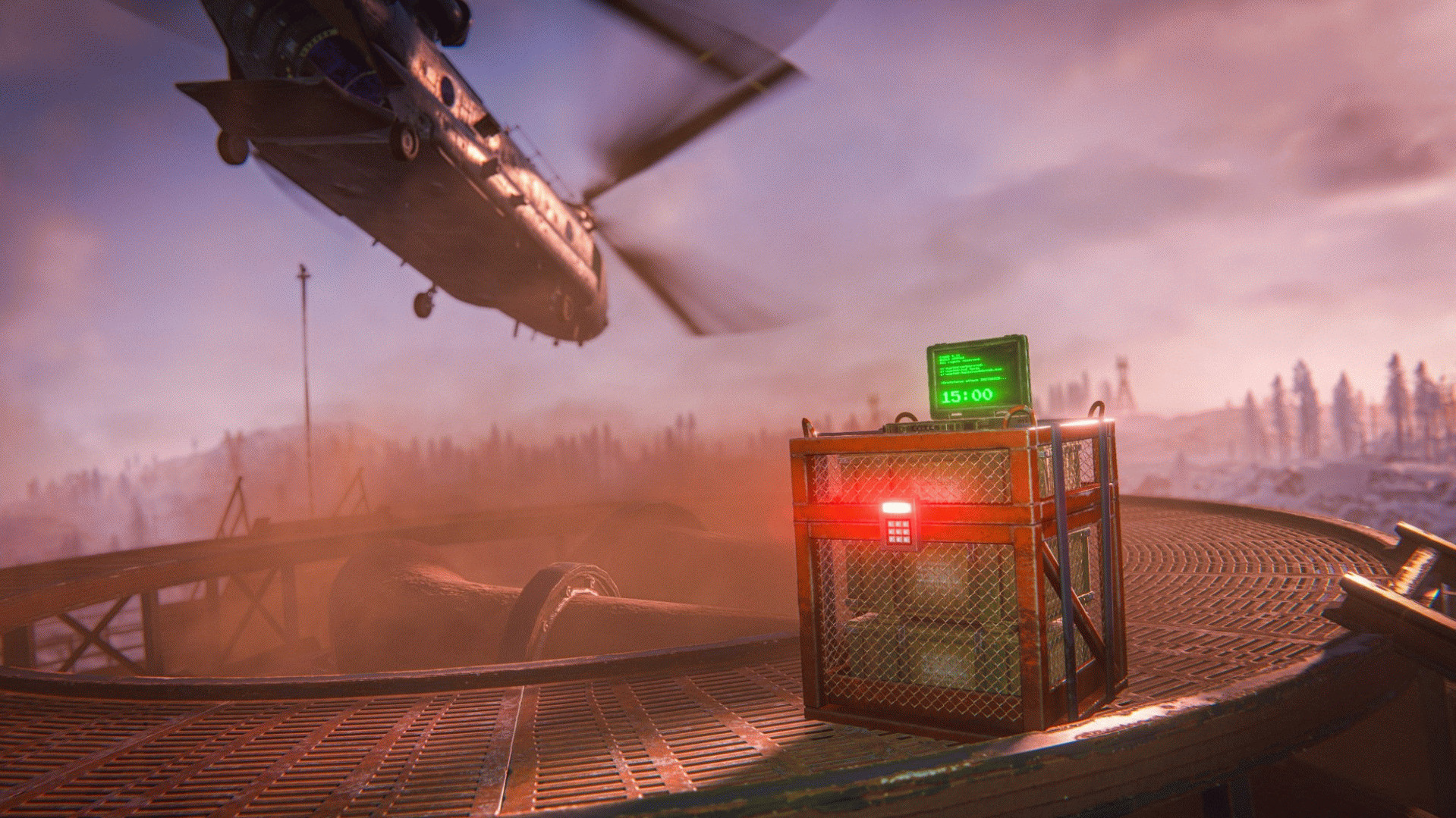 Патчноуты октябрьского обновления Rust — Чинук (CH-47) сбрасывает запертый ящик.