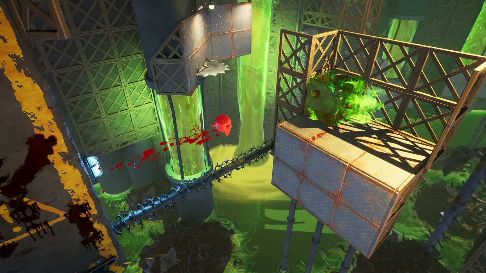 Графика и уровни в Super Meat Boy 3D (Nintendo Switch)