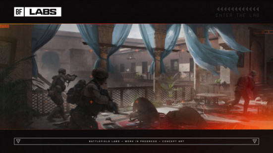 Дата выхода Battlefield 6: небольшая группа солдат патрулирует внутри здания.