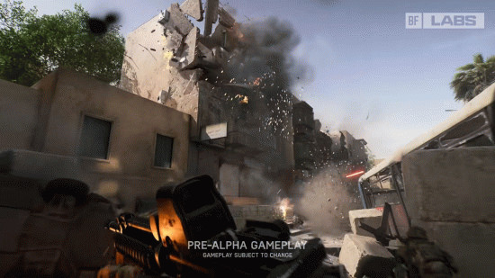 Дата выхода Battlefield 6: здание взрывается от ракетного удара.