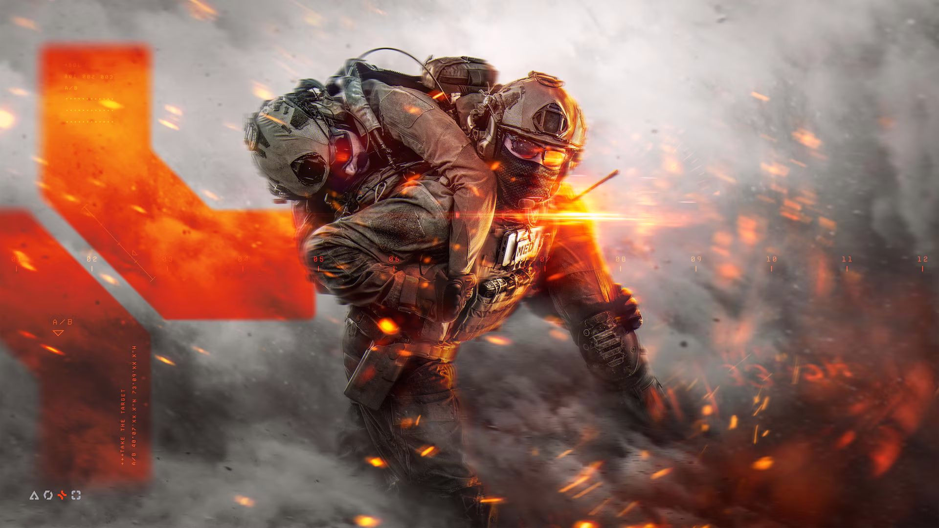 Классы BF6: солдат несет другого бойца на спине.