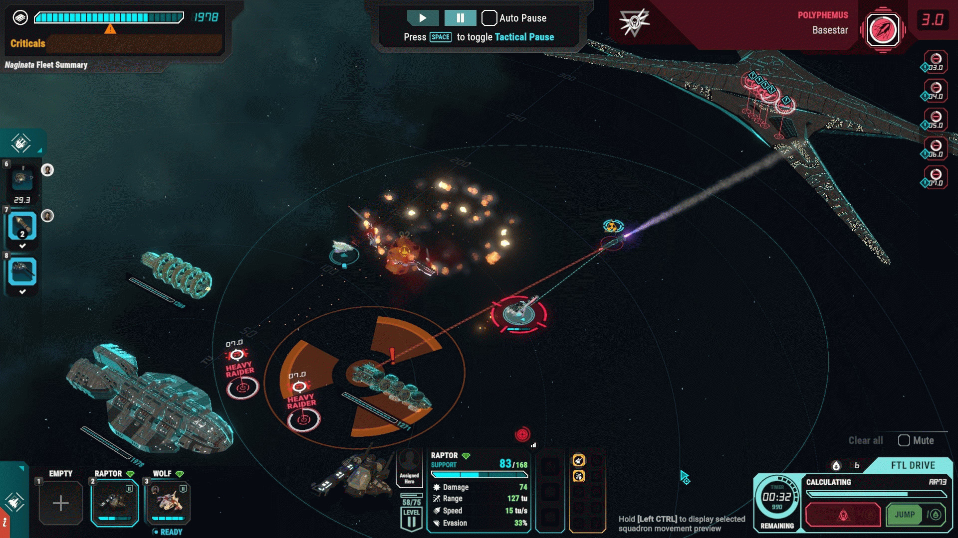 Запуск ядерной ракеты в Battlestar Galactica: Scattered Hopes
