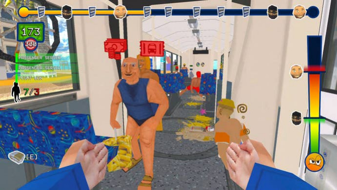 Troleu — это игра, где вы кондуктор троллейбуса, иногда с применением силы