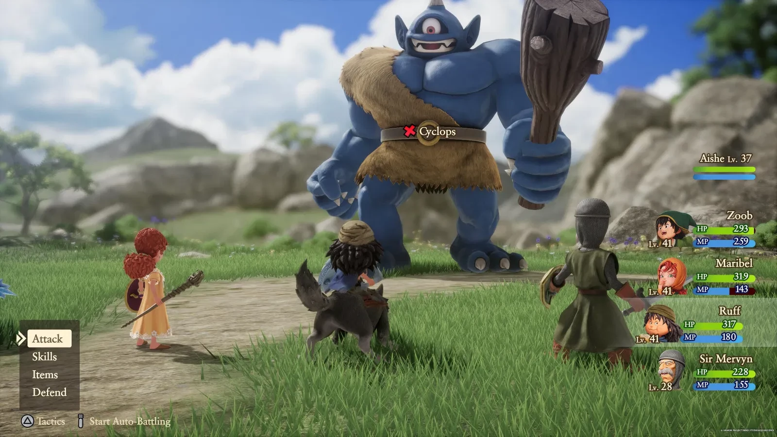 Визуальный стиль Dragon Quest VII Reimagined