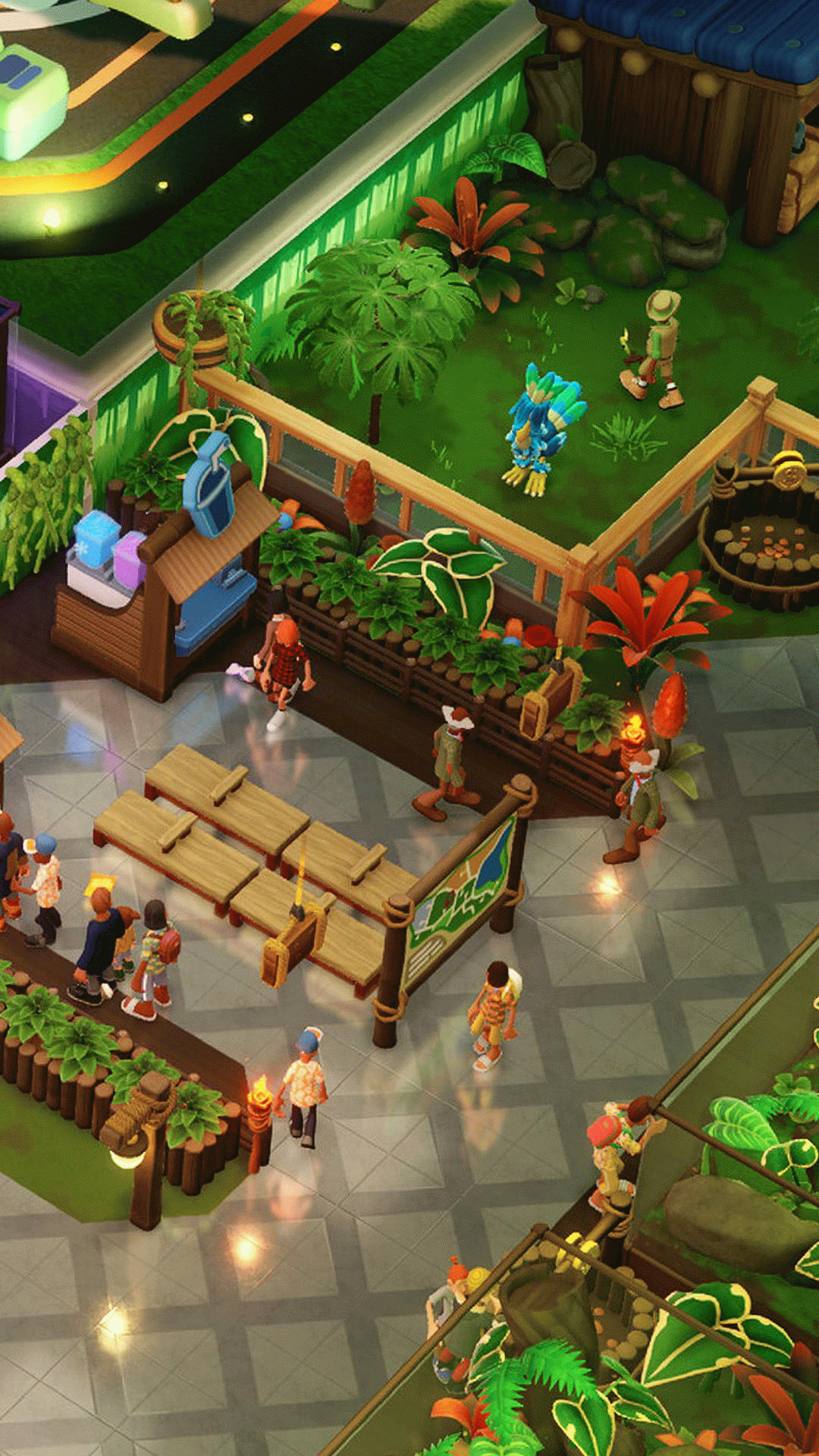 Зона зоопарка в музее из Two Point Museum