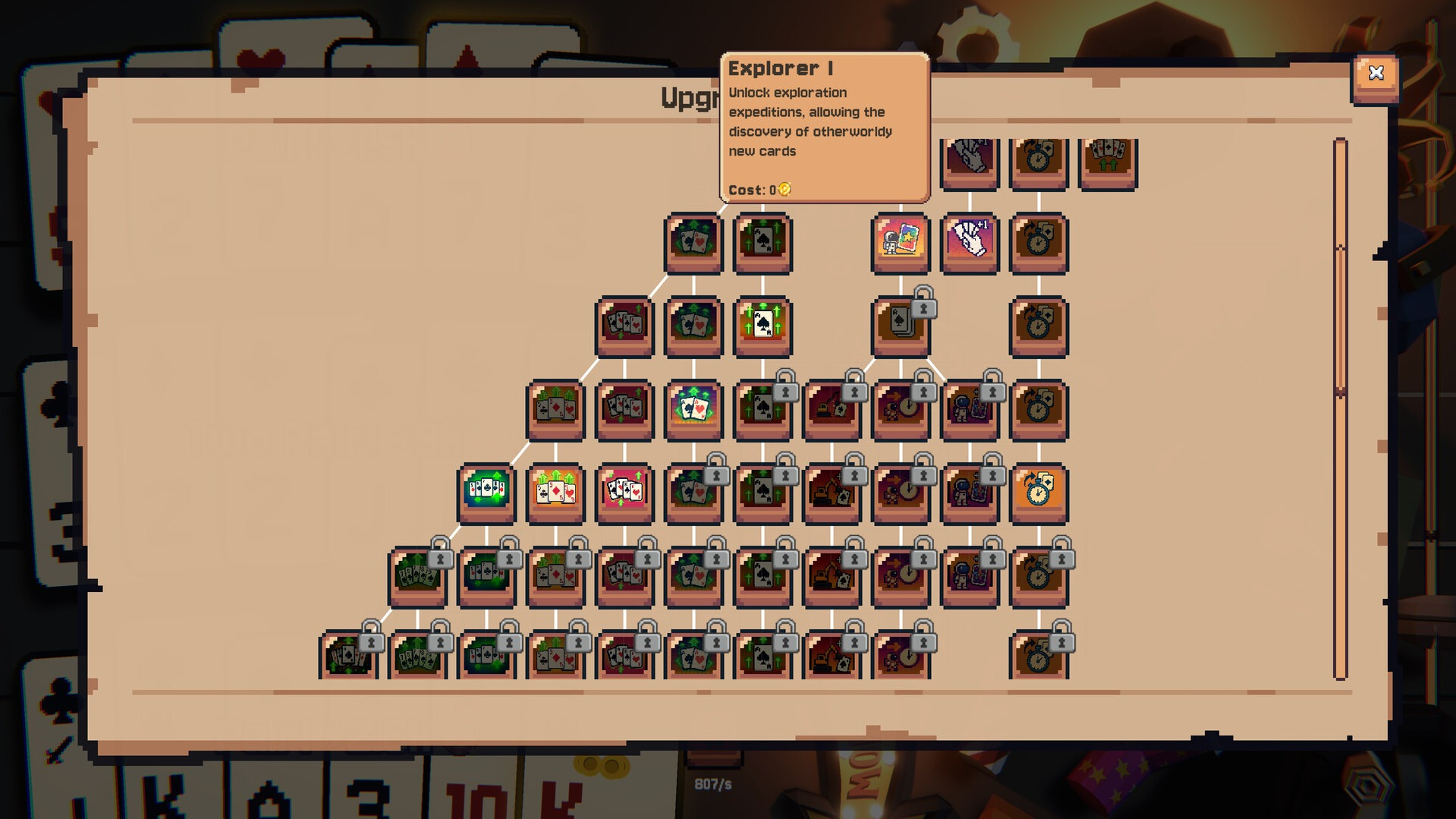 Выбор улучшений в This Ain't Even Poker, Ya Joker.