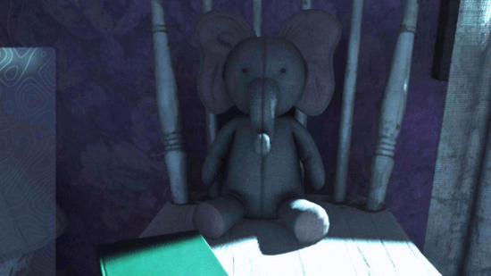 Деревянный стул в девичьей комнате с игрушечным слоном — из «Доброго дела» Hell is Us, «Так и не надеты».