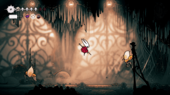 Карта Hollow Knight Silksong: Хорнет в Верхних палатах