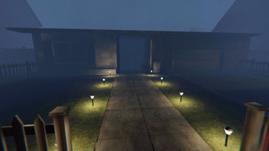 Вид снаружи 6 Tanglewood Drive — оригинальной маленькой карты Phasmophobia.