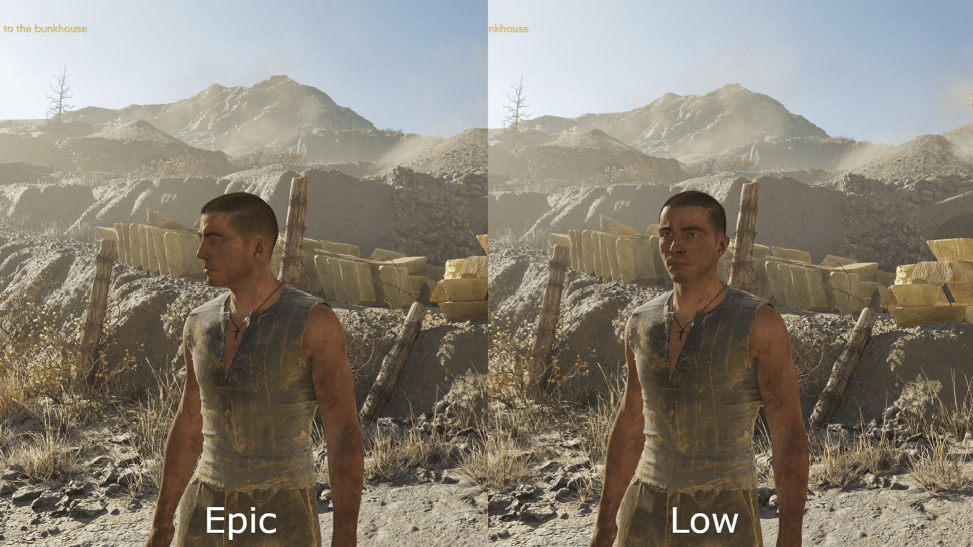 Эпические против низких графических настроек в Mafia The Old Country.