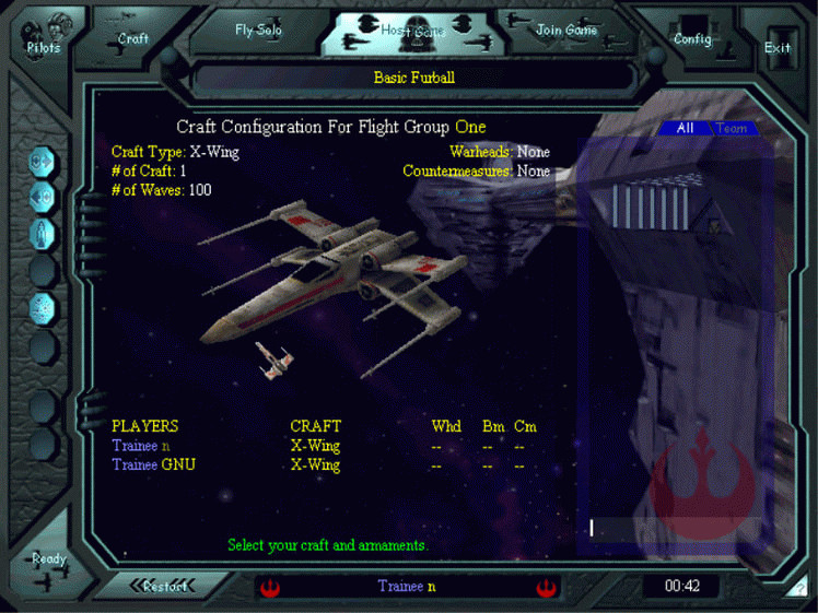 Игра STAR WARS: X-Wing vs. TIE Fighter, скриншот