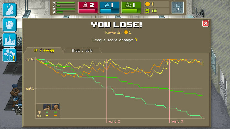 Игра Punch Club Deluxe Edition, скриншот