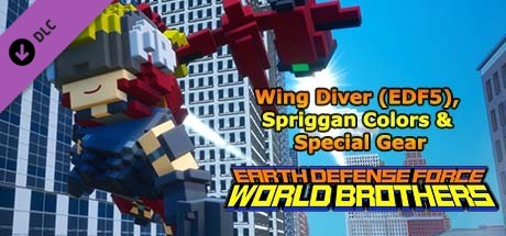 Игра EARTH DEFENSE FORCE: WORLD BROTHERS - Wing Diver (EDF5), Spriggan Colors & Special Gear