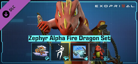 Игра Exoprimal - Zephyr Alpha Fire Dragon Set